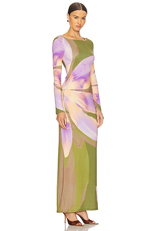 Lovers and Friends Reagan Maxi Dress in Green,Lavender