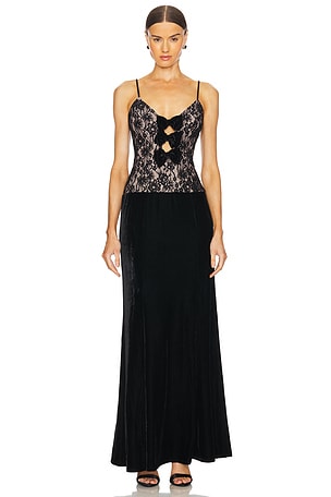 Needle Thread Andromeda Maxi Dress in Washed Black REVOLVE