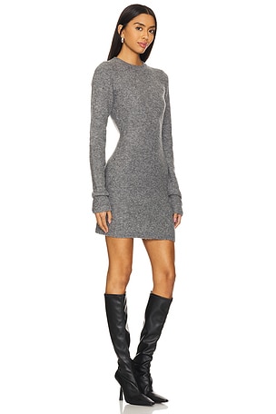 Lovers and Friends Evie Crewneck Dress in Charcoal