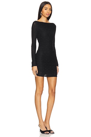 Lovers and Friends x Emma Rose Gwen Lace Mini Dress in Black