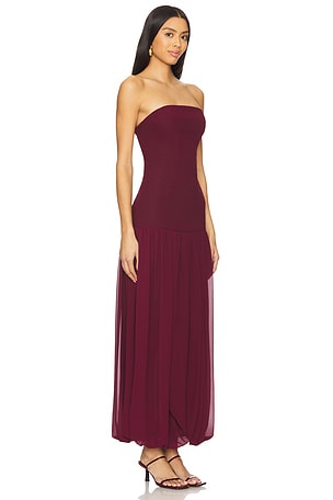 Lovers and Friends Laken Dress in Burgundy