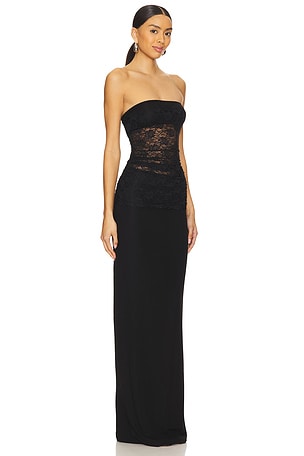Lovers and Friends Zahra Gown in Black