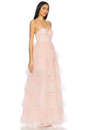 Lovers and Friends Alba Gown in Blush