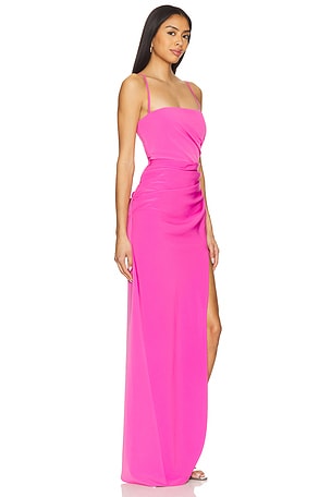 Lovers and Friends Sabrina Gown in Pink. Size XXS. Also