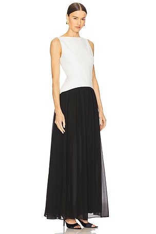 Lovers and Friends Suki Maxi Dress in White,Black