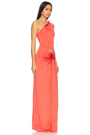 Lovers and Friends Rowan Gown in Coral