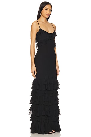 Lovers and Friends x Emma Rose Arles Gown in Black