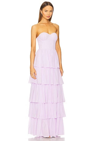 Lovers and Friends Hattie Gown in Lavender