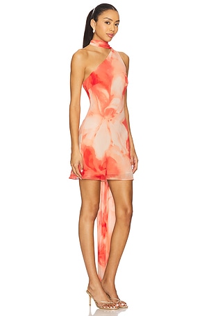 Lovers and Friends Kima Mini Dress in Orange