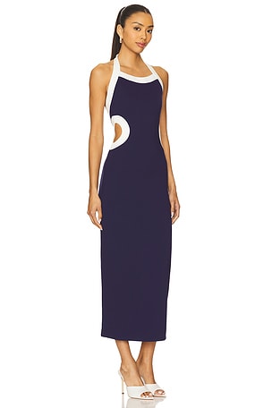 Lovers and Friends Eliza Midi Dress in Navy