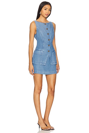 Lovers and Friends Belle Mini Dress in Blue