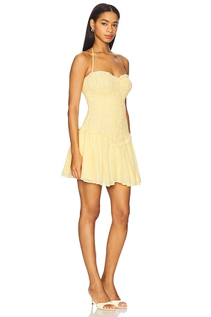 Lovers and Friends Alessia Mini Dress in Yellow