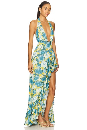 Lovers and Friends Eloise Gown in Blue,Teal