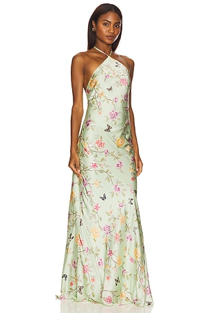 Lovers and Friends Millau Maxi Dress in Sage