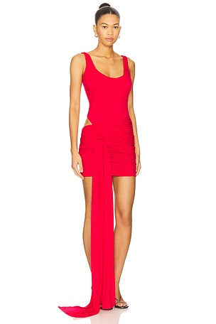 Lovers and Friends Helene Mini Dress in Red