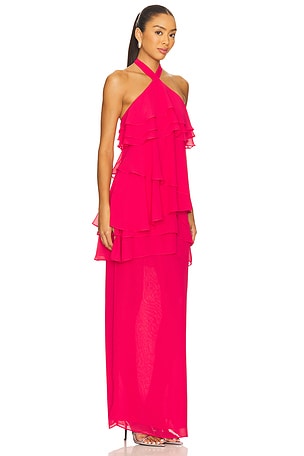 Lovers and Friends Zuri Gown in Fuchsia