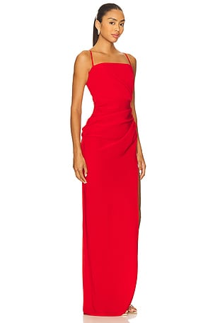 Lovers and Friends Sabrina Gown in Red