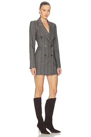 Lovers and Friends Jovie Blazer Mini Dress in Charcoal