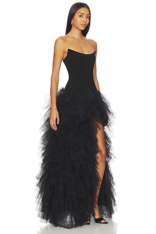 Lovers and Friends Iris Gown in Black