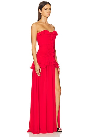 Lovers and Friends Maddie Gown in Red