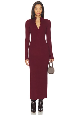 x Christina Elezaj Gretta Mock Neck Midi Dress Lovers and Friends