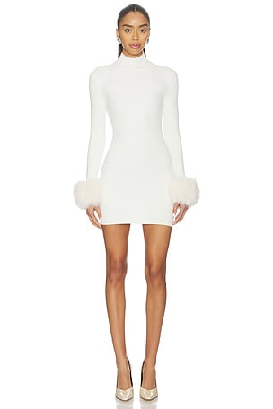 Britt Faux Fur Cuff Mini Dress Lovers and Friends