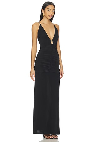 Lovers and Friends x Christina ElezajE ugene Gown in Black