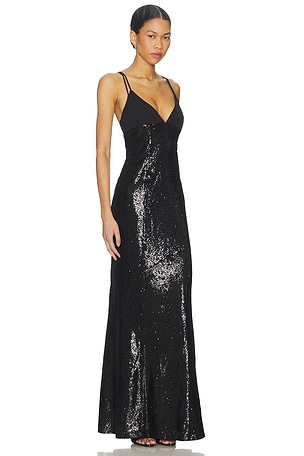 Lovers and Friends Bonnie Gown in Black