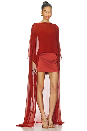 Lovers and Friends Carina Mini Dress in Rust. Size XS. Also