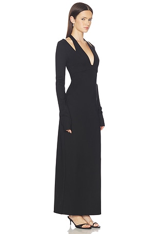 Lovers and Friends Ainsley Maxi Dress in Black