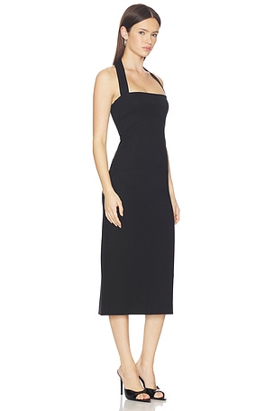 Lovers and Friends Ainsley Midi Dress in Black