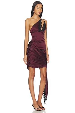 Lovers and Friends Frida Midi Dress in Burgundy