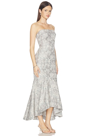 Lovers and Friends Hazel Midi Dress in Grey,Teal