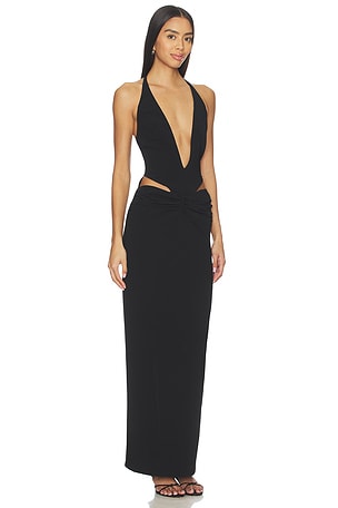 Lovers and Friends Poppy Gown in Black