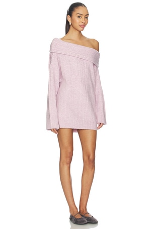 Lovers and Friends Sora Off The Shoulder Mini Dress in Pink
