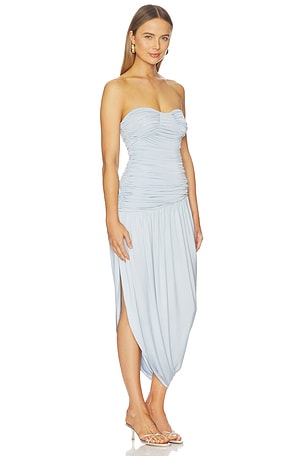 Lovers and Friends Camelia Midi Dress in Baby Blue