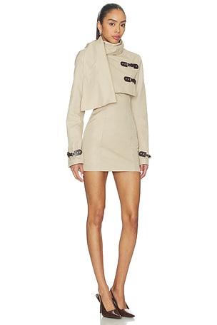 Lovers and Friends Florence Mini Dress in Tan