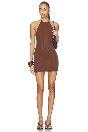 Adeline Halter Pointelle Mini Dress Lovers and Friends