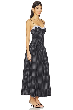 Lovers and Friends Rosemary Maxi Dress in Black