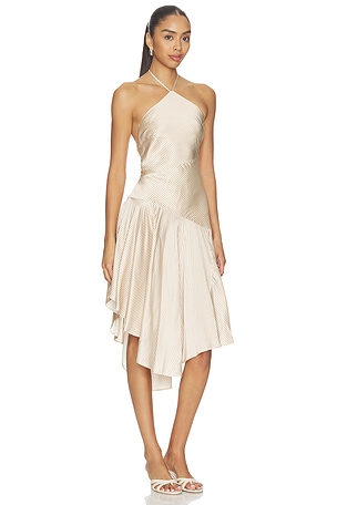 Lovers and Friends Margo Mini Dress in Brown,Beige