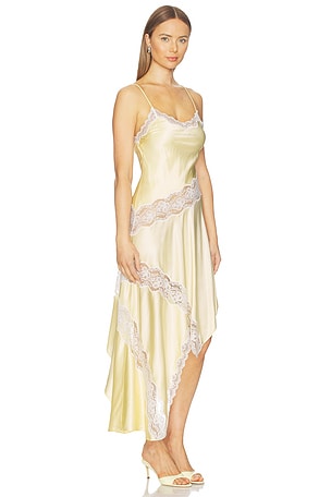 Lovers and Friends Nisa Midi Dress in Yellow