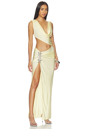 Lovers and Friends Naia Gown in Yellow. Size XXS. Also
