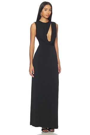 Lovers and Friends X Emma Rose Josephine Maxi Dress in Black