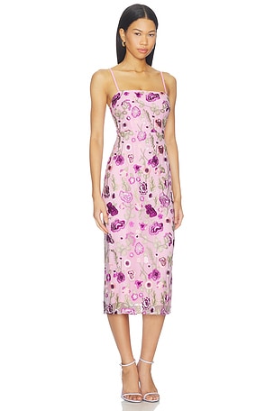 Lovers and Friends Ellis Midi Dress in Purple. Size XXS. Also
