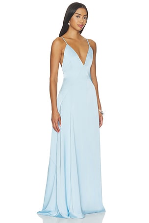 Lovers and Friends Gaia Gown in Baby Blue