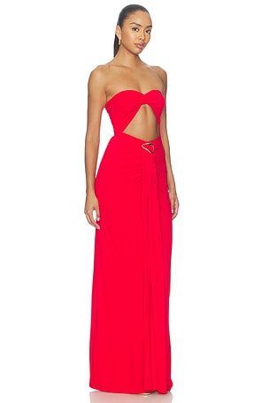 Lovers and Friends Farrah Gown in Red. Size XXS. Also