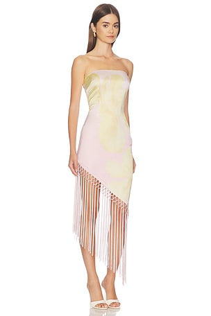 Lovers and Friends Tory Midi Dress in Pink