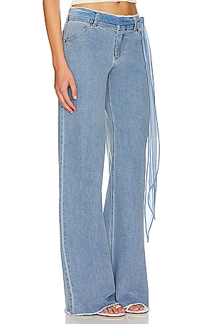 Lovers and Friends Britney Pant in Denim-Light
