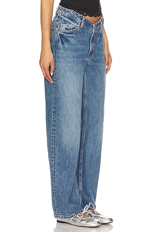 Lovers and Friends V Front Curve Jeans in Blue