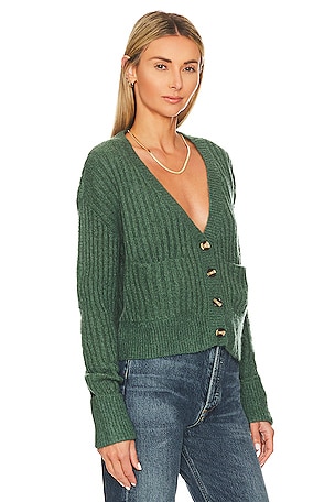 Lovers and Friends Caroline Cardigan in Green